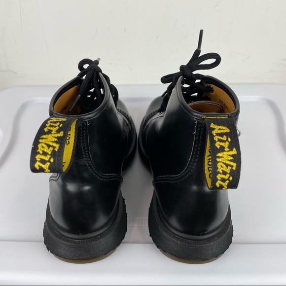 RARE Doc Martens NP5D Black Leather Boots Made in England UK Sz 8 - Picture 7 of 13